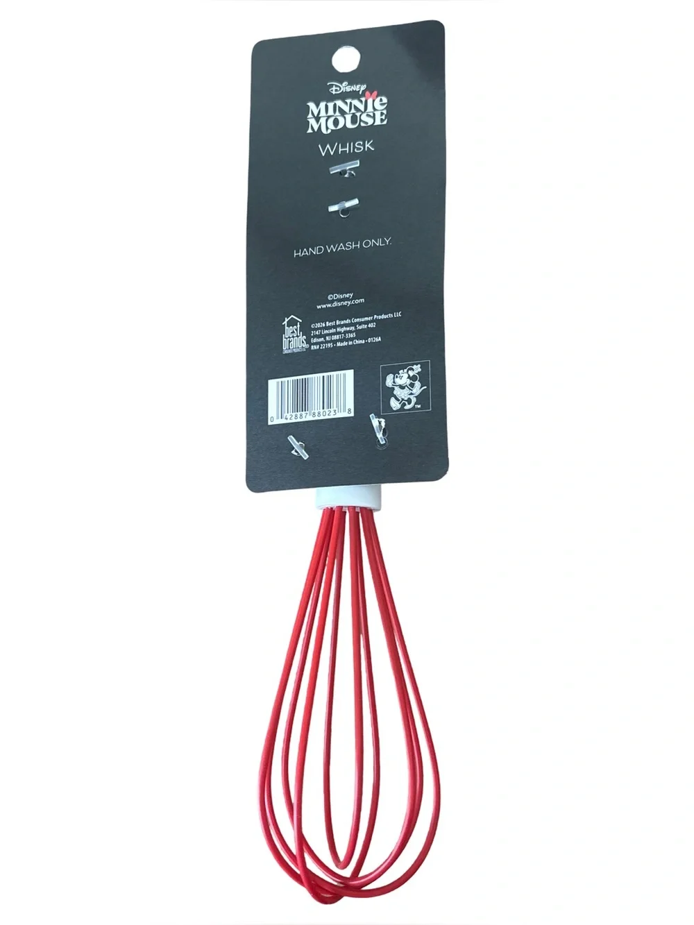 Disney Minnie Mickey Red Silicone Whisk Spatula 3Pc Set Kitchen Accessories Mini